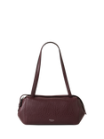 Mulberry Meadow Small Leather Hobo Bag, Black Cherry