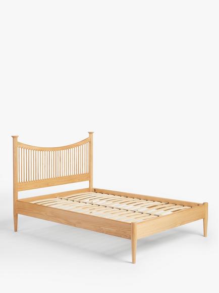 John Lewis Essence Bed Frame, Double, Oak - view 2, Natural
