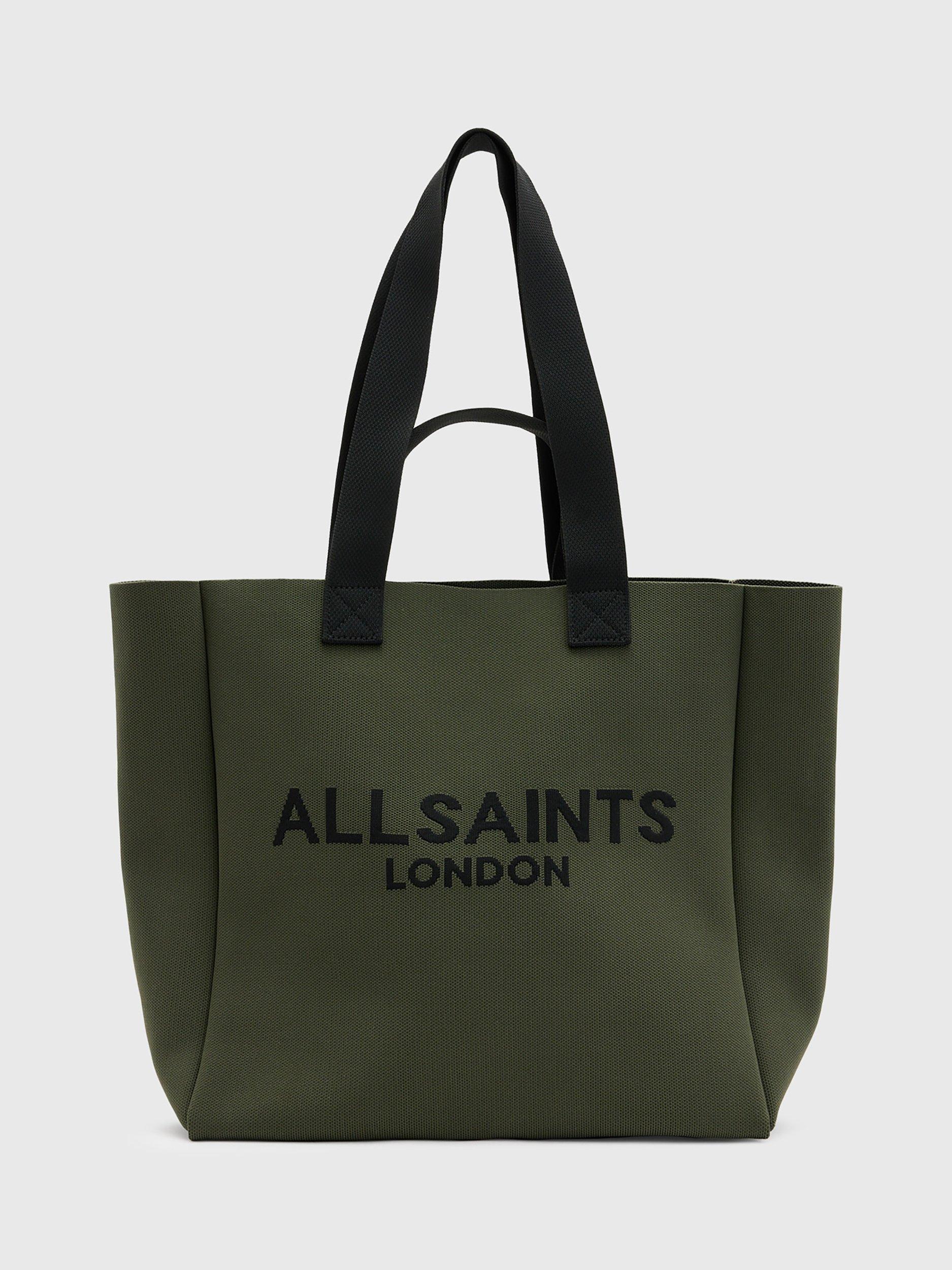 AllSaints Izzy Knit East West Tote Bag, Khaki