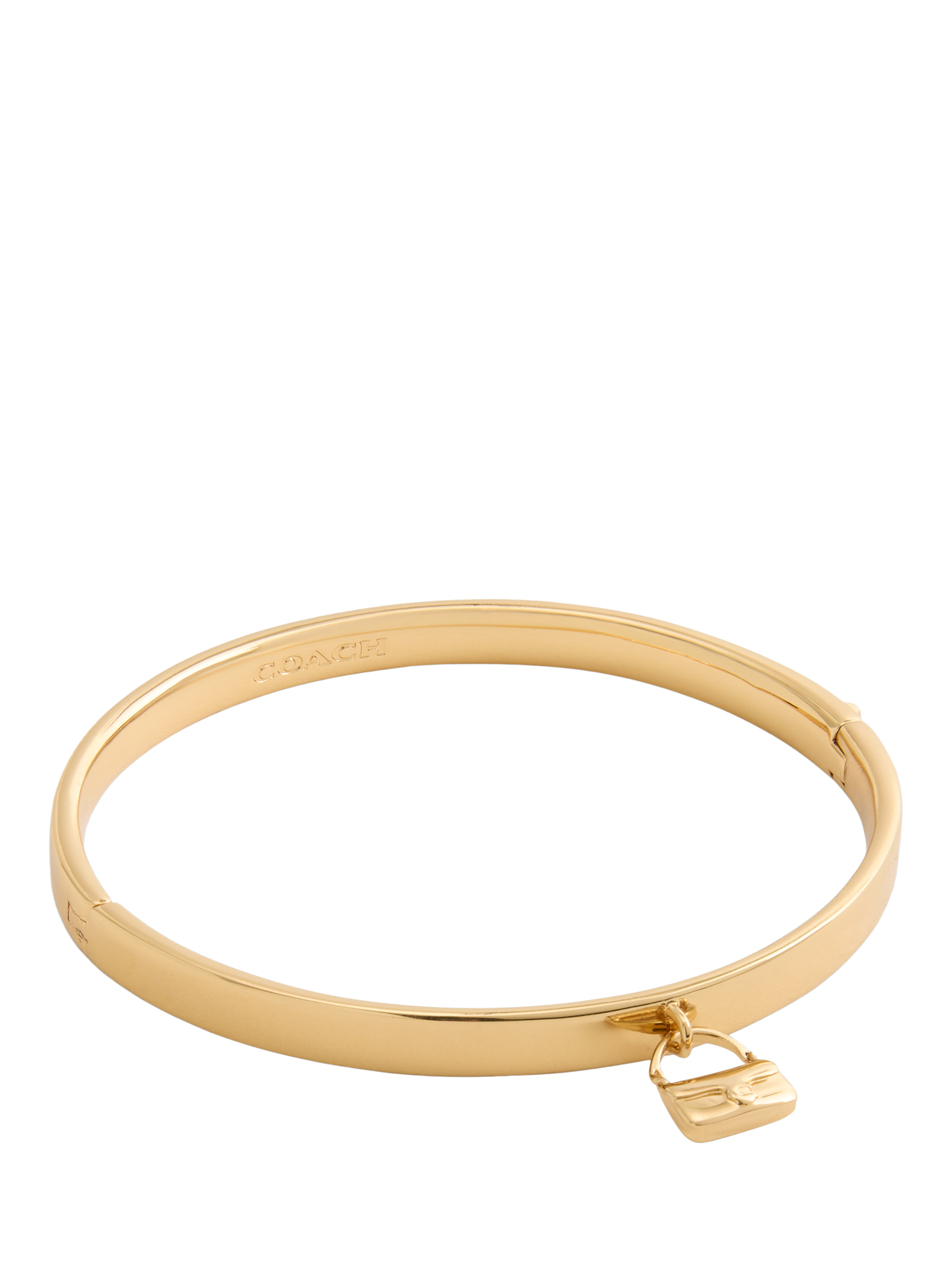 Product image 1 of 3, which shows Coach Handbag Charm Bracelet, Gold