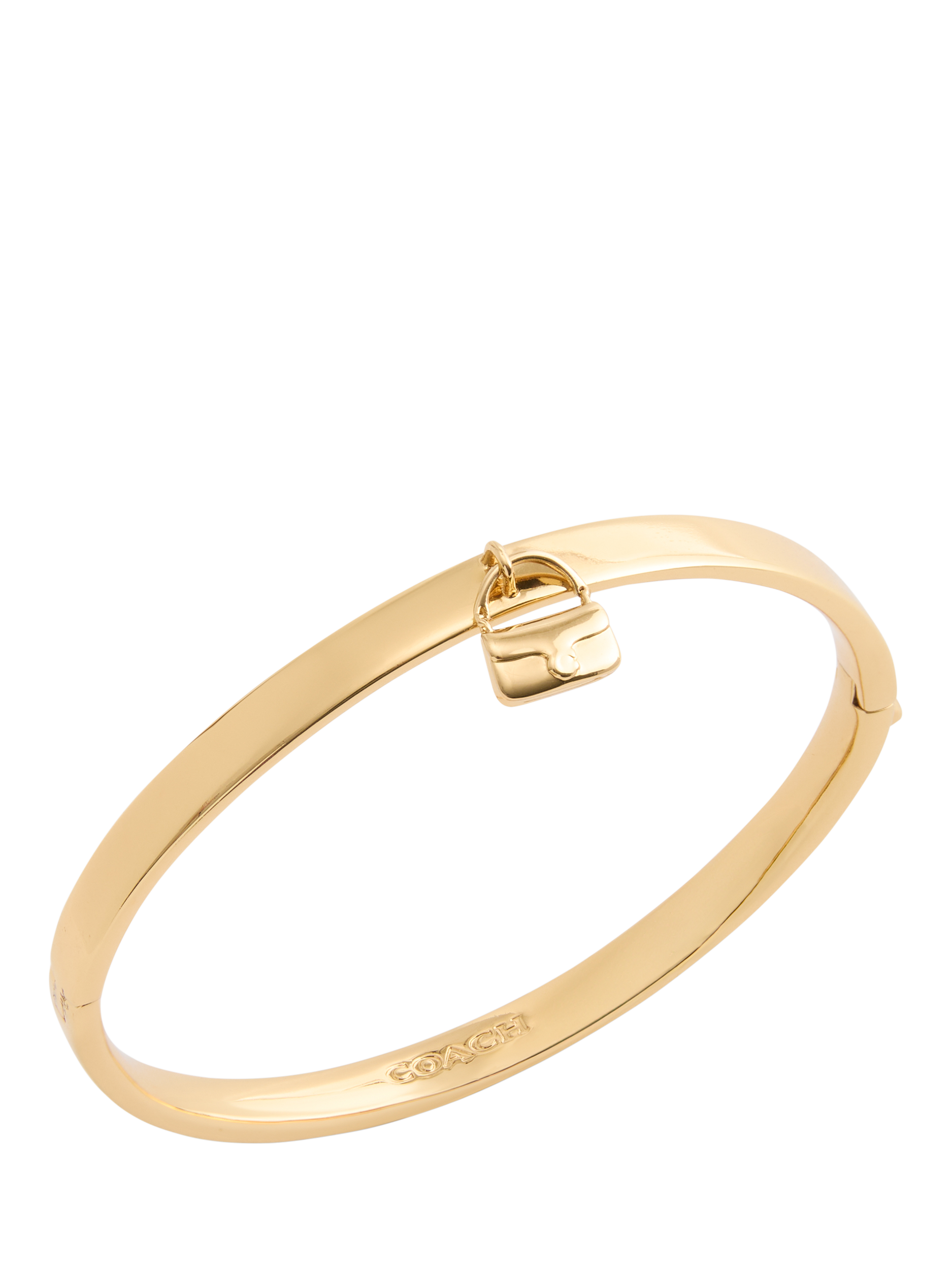 Product image 2 of 3, which shows Coach Handbag Charm Bracelet, Gold