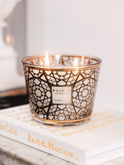 Baobab Collection 10 Arabian Nights Jar Scented Candle, 500g - view 2, Black & Gold