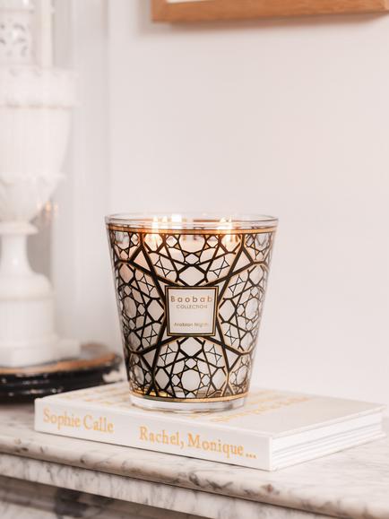 Baobab Collection 16 Arabian Nights Jar Scented Candle, 1.1kg - view 2, Black & Gold