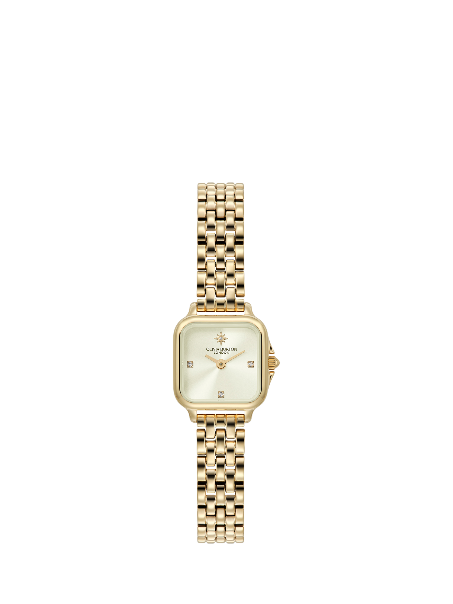 Product image 1 of 8, which shows Olivia Burton Grosvenor Bracelet Strap Mini Watch, Gold