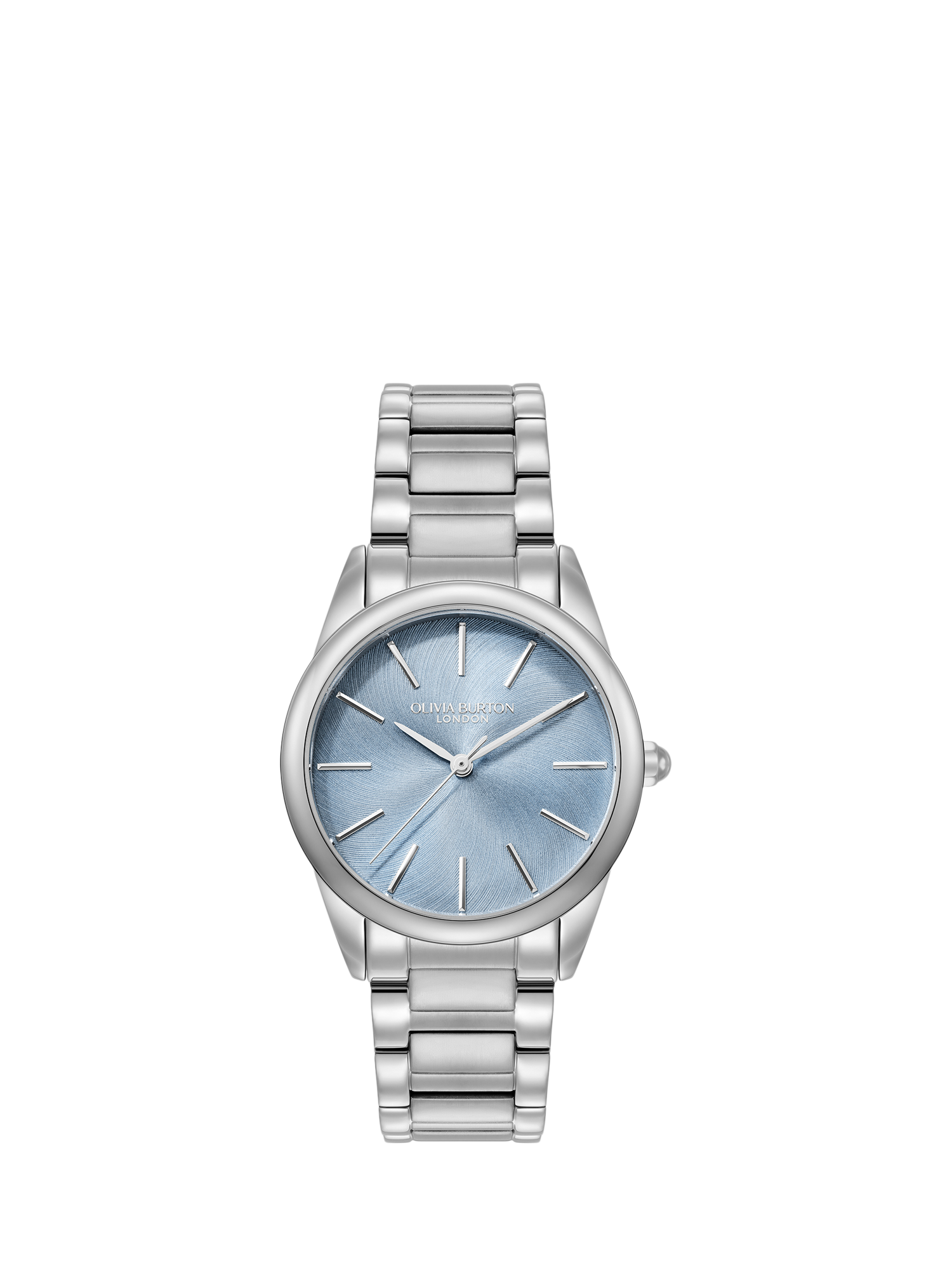 Product image 1 of 7, which shows Olivia Burton Women's Intensity Crush Swirl Bracelet Strap Watch, Blue/Silver