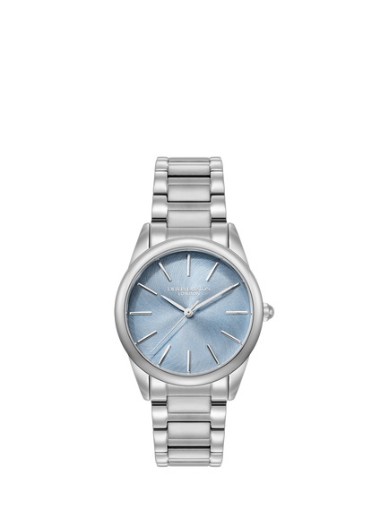 Olivia Burton Women's Intensity Crush Swirl Bracelet Strap Watch, Blue