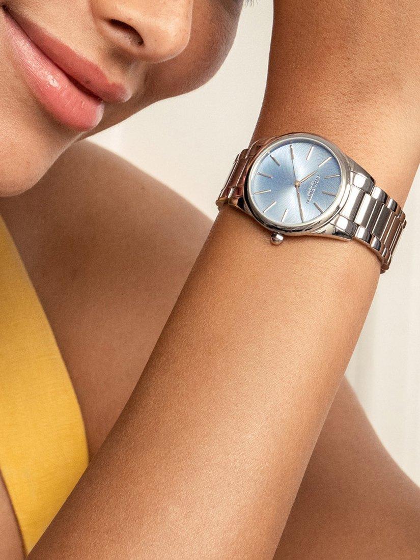 Product image 6 of 7, which shows Olivia Burton Women's Intensity Crush Swirl Bracelet Strap Watch, Blue/Silver