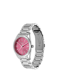 Olivia Burton Women's Intensity Crush Swirl Bracelet Strap Watch, Pink