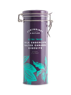 Cartwright & Butler Ultra Thick Milk Chocolate Salted Caramel Biscuits, 190g, 