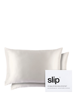 Slip® Pure Silk Queen Pillowcase Duo, White, White