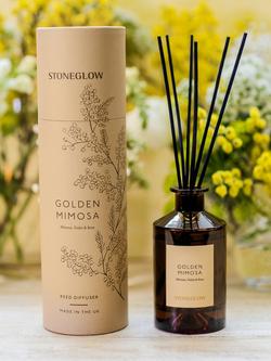 Stoneglow Golden Mimosa Reed Diffuser, 160ml - view 2, Yellow