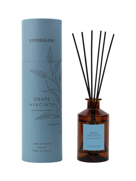 Stoneglow Grape Hyacinth Reed Diffuser, 160ml, Blue