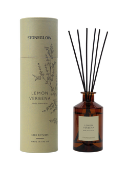 Stoneglow Lemon Verbena Reed Diffuser, 160ml, Green