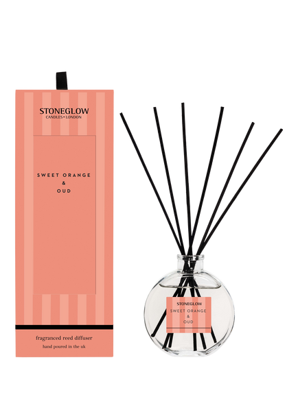 Stoneglow Orange & Oud Reed Diffuser, 120ml, Orange