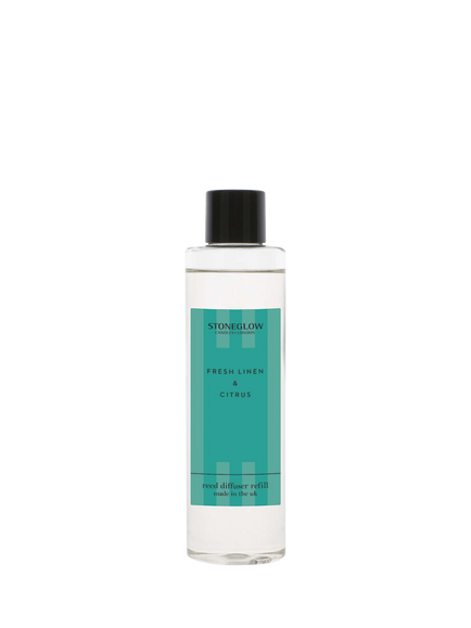 Stoneglow Linen & Citrus Diffuser Refill, 210ml, Green