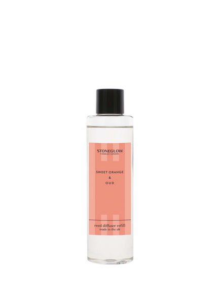 Stoneglow Orange & Oud Diffuser Refill, 210ml, Orange
