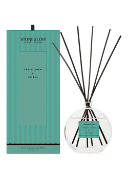 Stoneglow Linen & Citrus Reed Diffuser, 460ml, Green