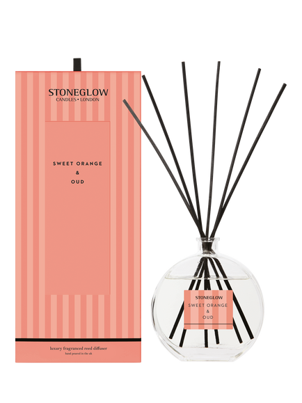 Stoneglow Orange & Oud Reed Diffuser, 460ml, Orange