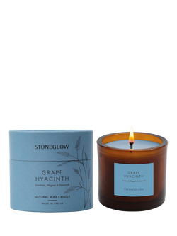 Stoneglow Grape Hyacinth Scented Candle, 210g, Blue