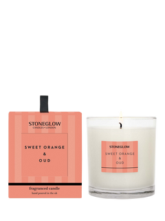 Stoneglow Sweet Orange & Oud Scented Candle, 200g