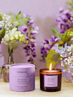 Stoneglow Wisteria Bloom Scented Candle, 210g - view 2, Purple