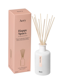 Aery Happy Space Reed Diffuser, 200ml, White