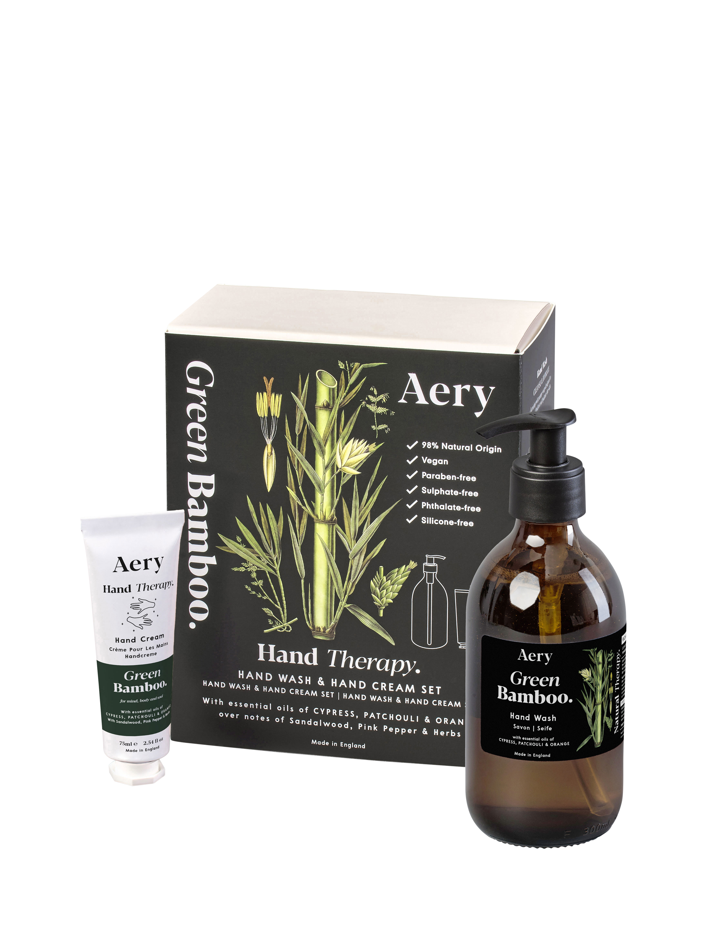 Product image 1 of 1, which shows Aery Bamboo Hand Wash & Hand Cream Gift Set