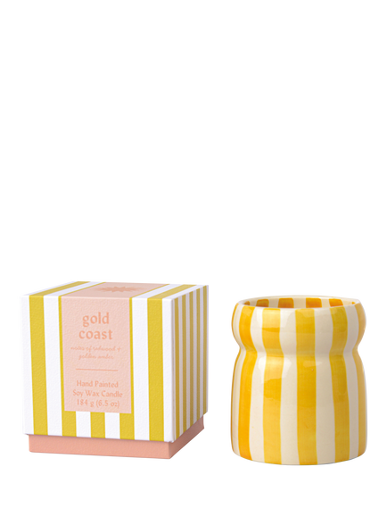Paddywax Cabana Gold Coast Scented Candle, 184g - view 2, 