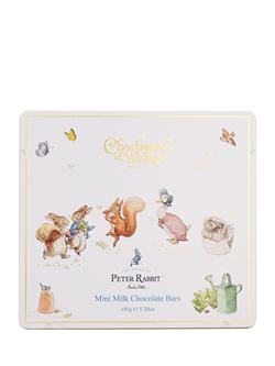 Charbonnel et Walker Peter Rabbit Mini Milk Chocolate Bar Tin, 150g, 