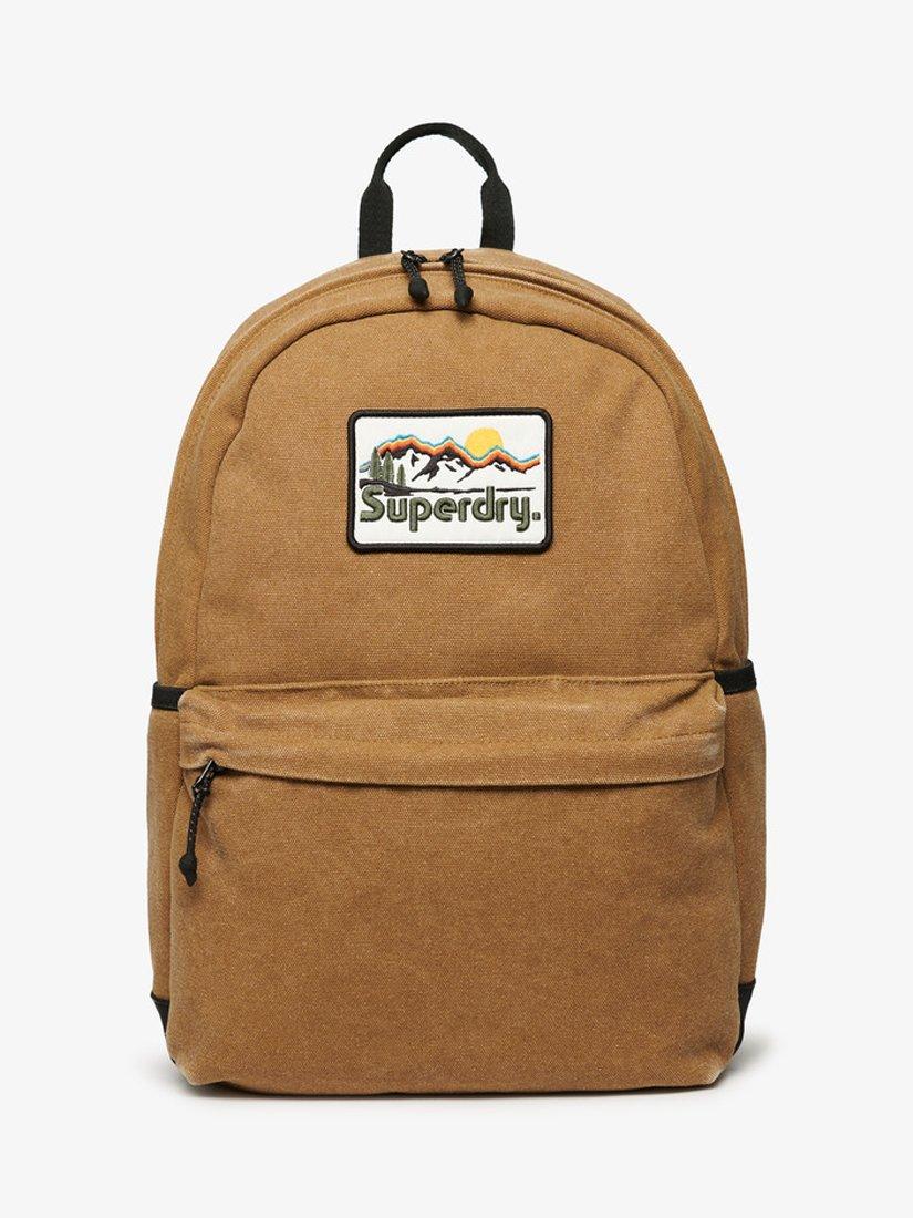 Product image 1 of 5, which shows Superdry Workwear Canvas Montana Backpack, Tobacco Brown