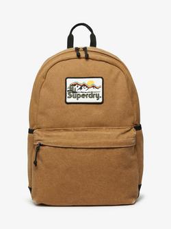 Superdry Workwear Canvas Montana Backpack, Tobacco Brown, Tobacco Brown