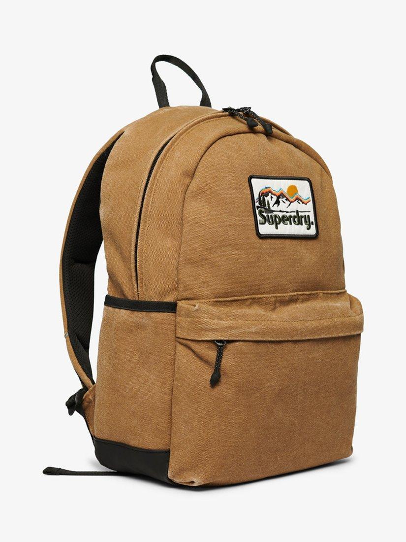 Product image 3 of 5, which shows Superdry Workwear Canvas Montana Backpack, Tobacco Brown