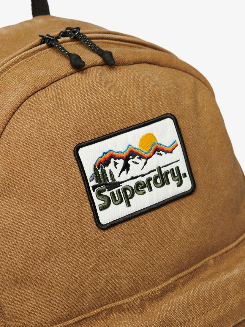 Product image 5 of 5, which shows Superdry Workwear Canvas Montana Backpack, Tobacco Brown