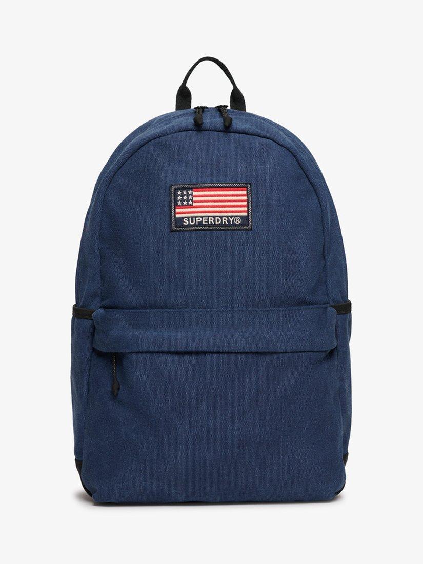 Product image 1 of 5, which shows Superdry Workwear Canvas Montana Backpack, Richest Navy