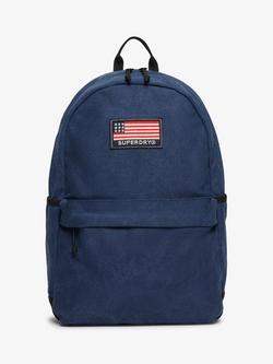 Superdry Workwear Canvas Montana Backpack, Richest Navy, Richest Navy