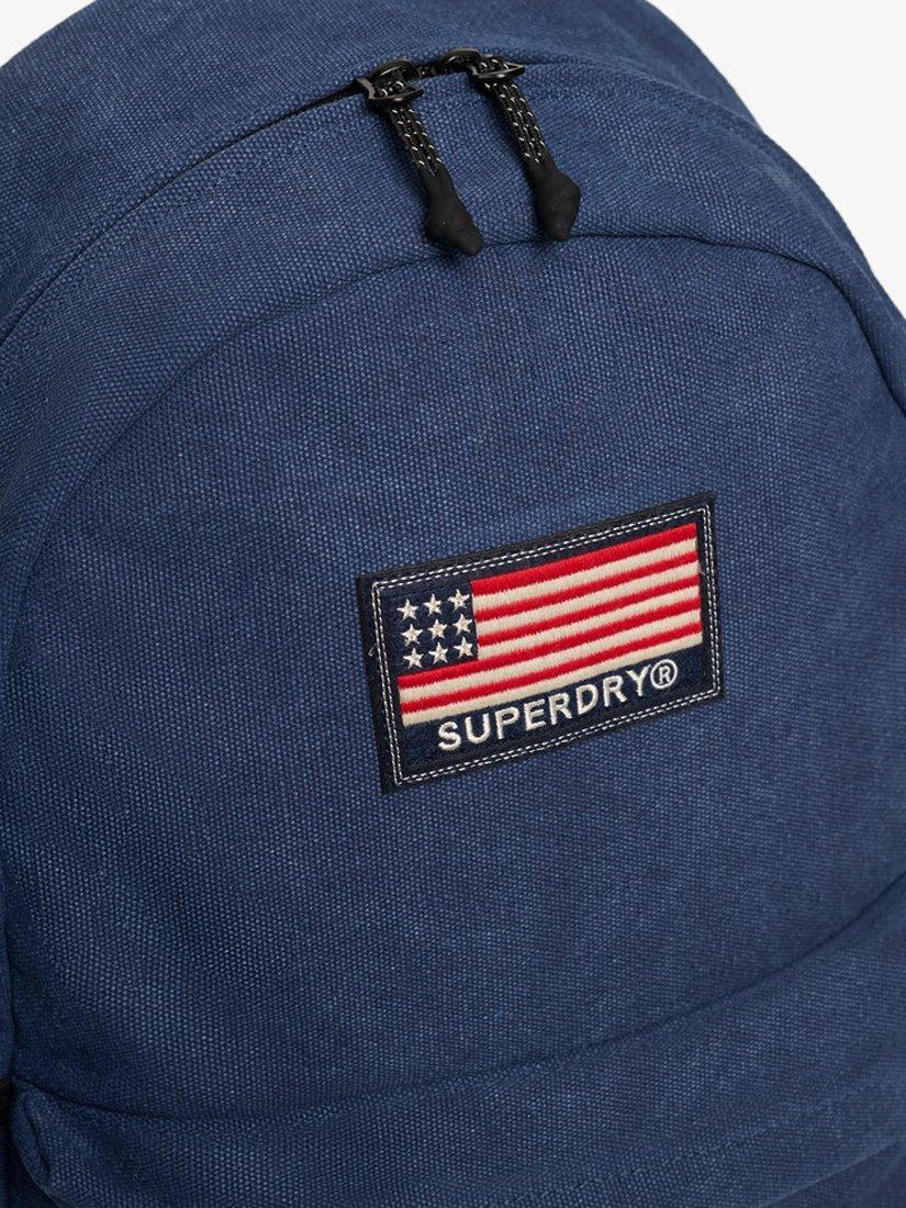 Product image 5 of 5, which shows Superdry Workwear Canvas Montana Backpack, Richest Navy