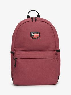 Superdry Workwear Canvas Montana Backpack, Bordeaux Red