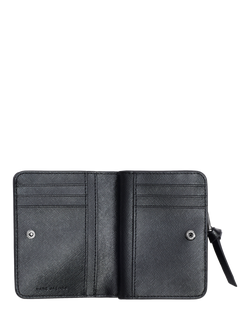 Marc Jacobs Leather The Utility Snapshot Mini Compact Wallet, Black - view 2, Black