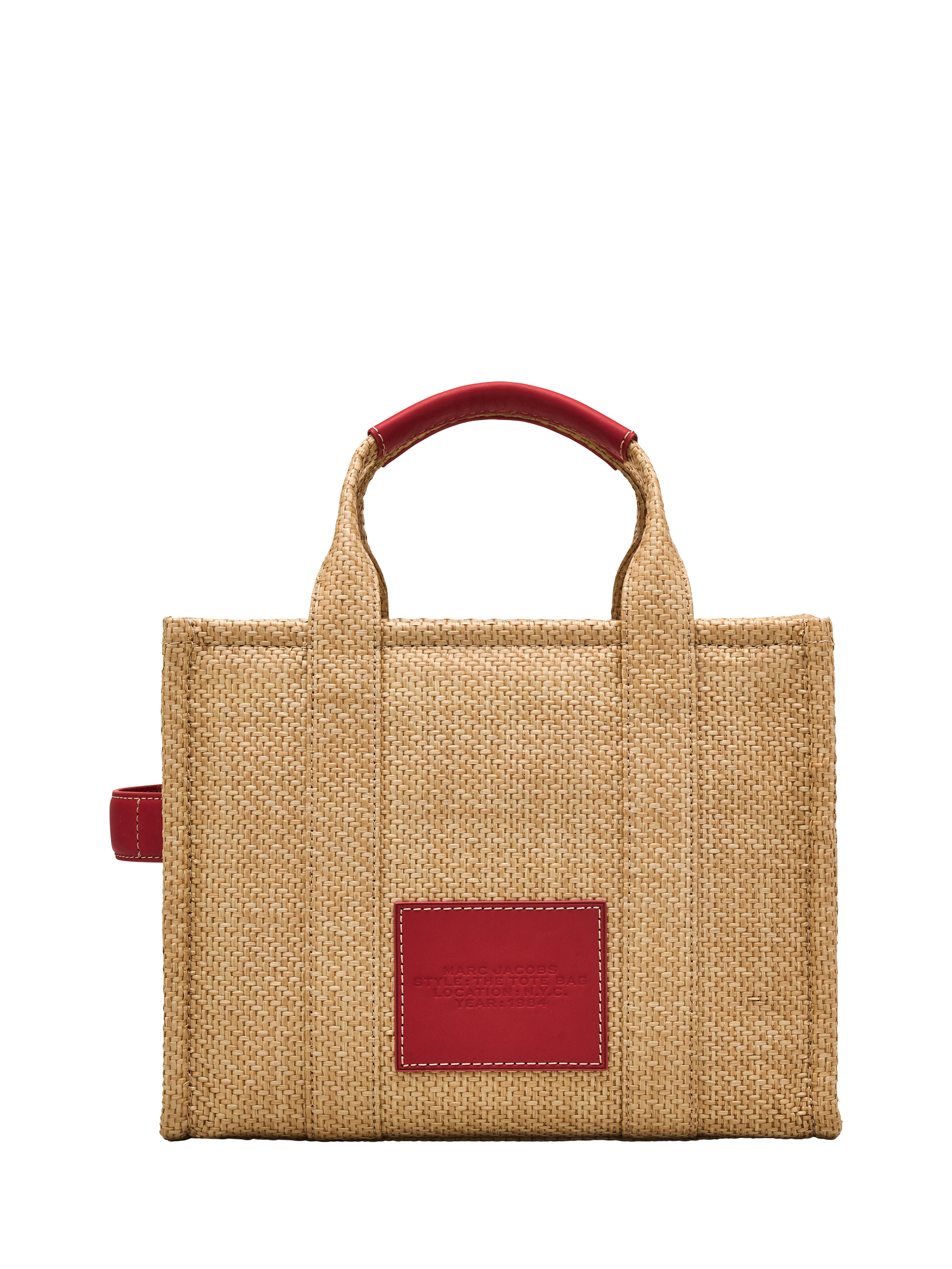 Product image 3 of 9, which shows Marc Jacobs Canvas Floral Embroidered The Medium Tote Bag, Natural