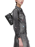 Marc Jacobs Quilted Leather The Mini Dual Shoulder Bag, Black