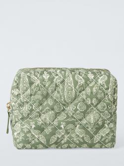 John Lewis x Sanderson Tamizart Wash Bag, Green - view 2, Green