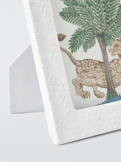 John Lewis x Sanderson Etched Ceramic Photo Frame, White - view 2, White