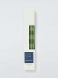 John Lewis x Sanderson Stripe Dinner Candles, Set of 4, Green & Terracotta