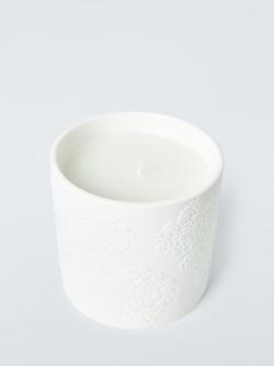 John Lewis x Sanderson Summer Garden Scented Candle, 550g, White