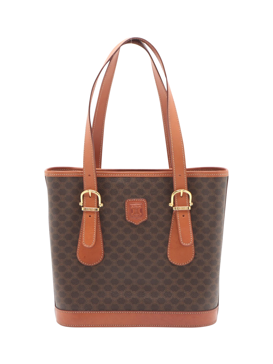 Pre-loved CELINE Macadam Bucket Bag, Brown