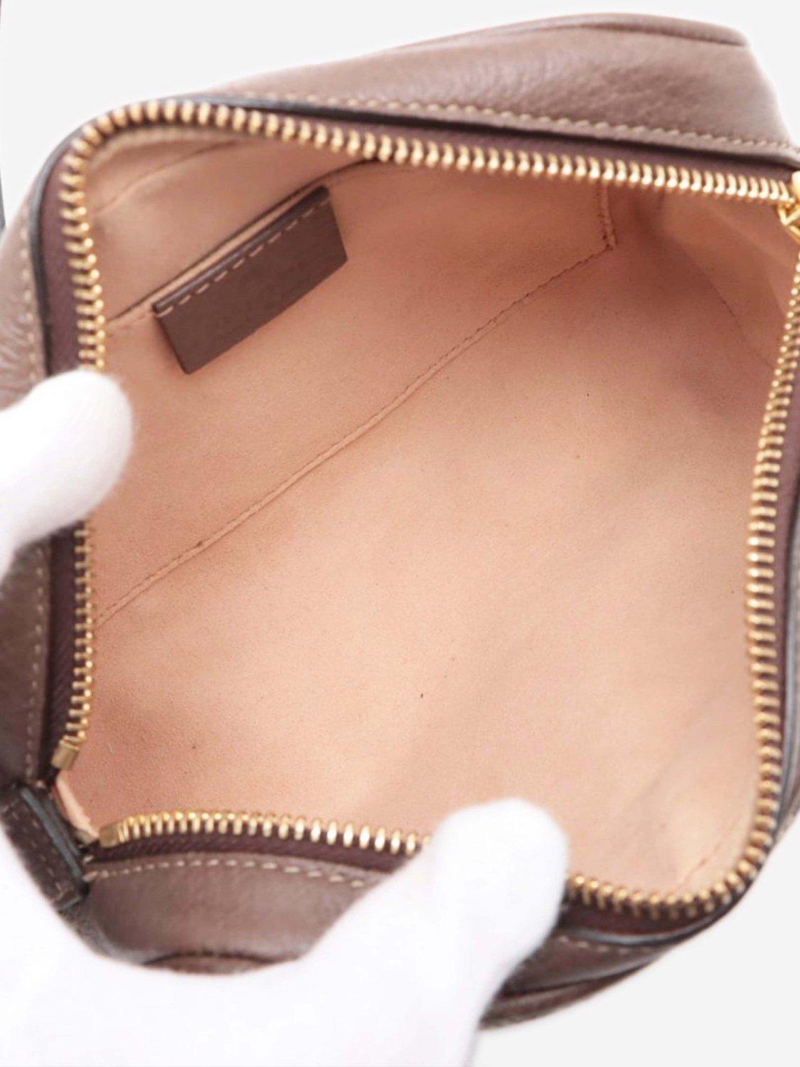 Product image 6 of 9, which shows Pre-loved GUCCI Ophidia GG Supreme Canvas and Leather Shoulder Bag, Brown/Multi