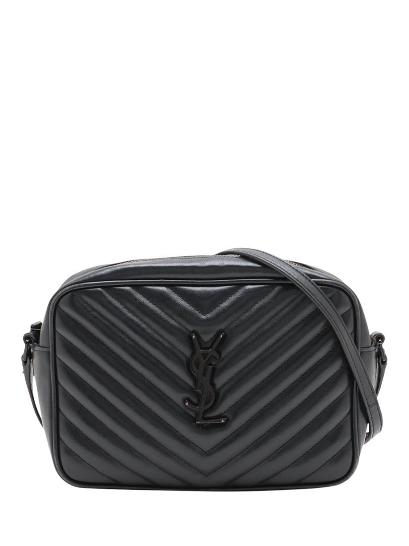 Pre-loved SAINT LAURENT Paris Lou Leather Camera Bag, Black