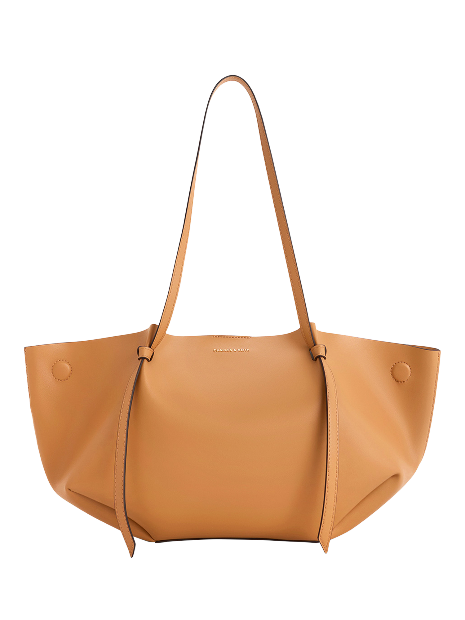 Product image 1 of 5, which shows CHARLES & KEITH Calla Tote Bag, Toffee