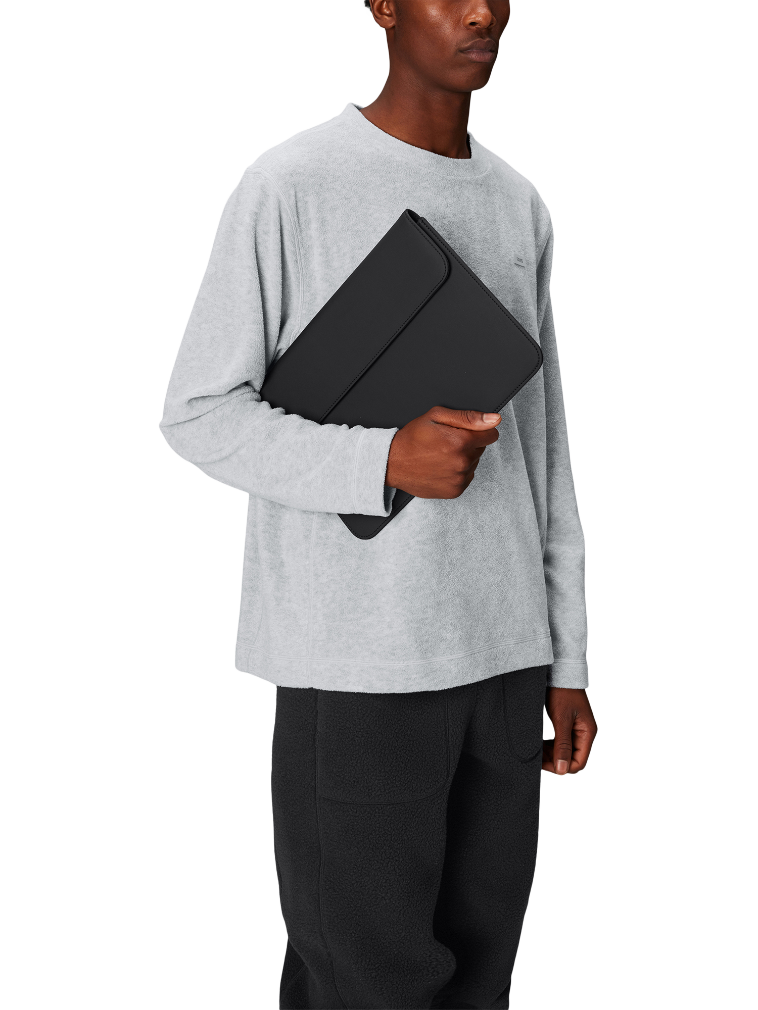 Product image 2 of 4, which shows Rains 14" Laptop Portfolio Waterproof Sleeve, Black