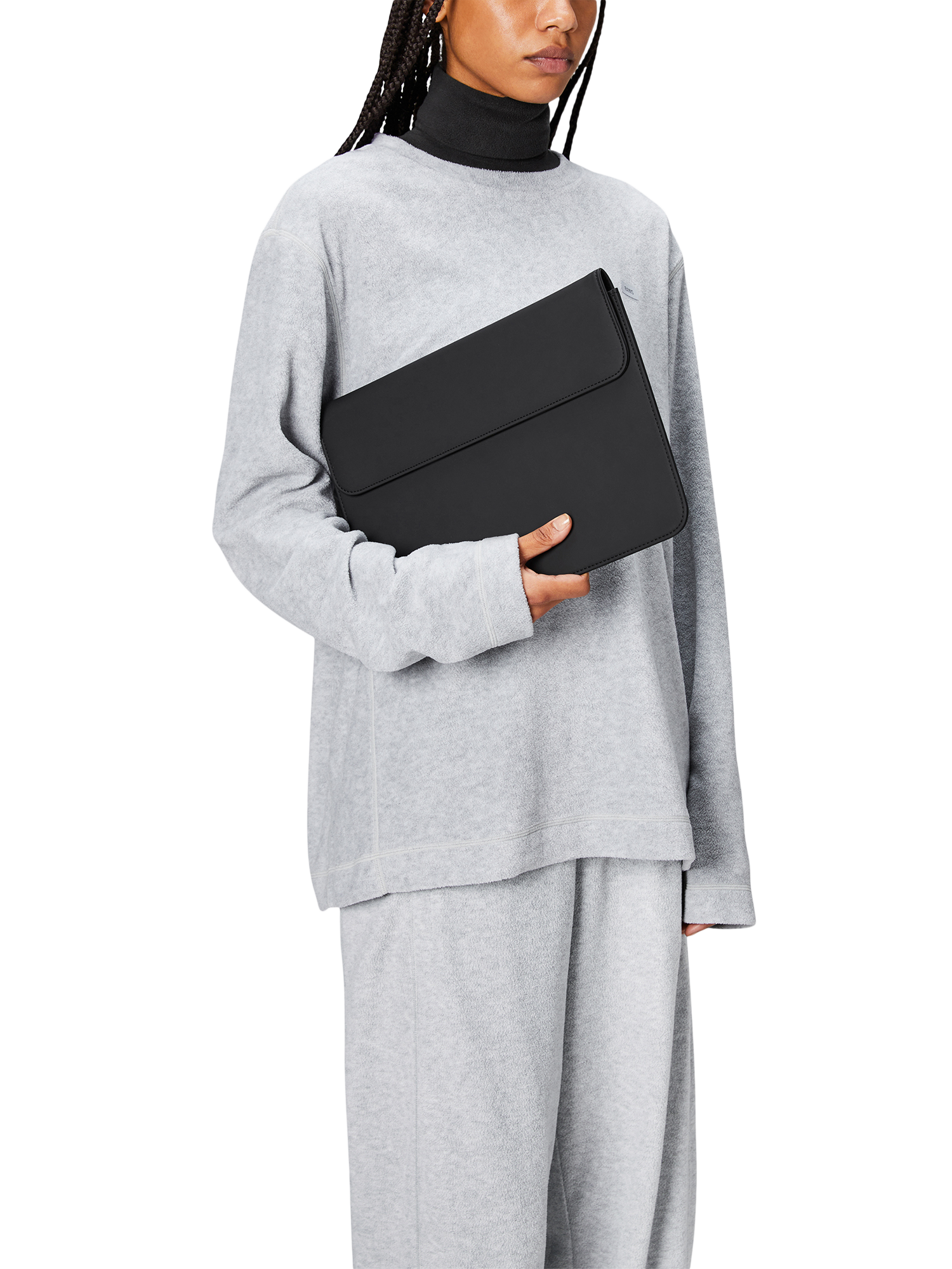 Product image 3 of 4, which shows Rains 14" Laptop Portfolio Waterproof Sleeve, Black